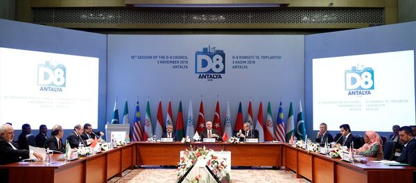 Çavuşoğlu'nun evsahipliğinde Antalya Belek'teki D-8 toplantısı - Sputnik Türkiye