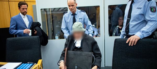 Nazi Almanya'sı döneminde Polonya'daki Stutthof Toplama Kampı'nda gardiyan olarak görev yapan Johann Rehbogen - Sputnik Türkiye