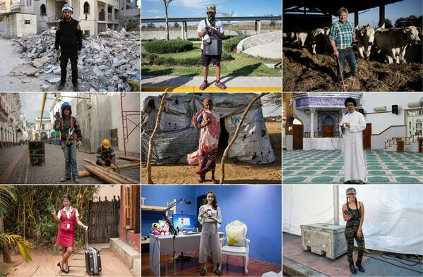 AFP fotoğrafçılarının, dünya genelinde akıllı telefon kullanıcılarının fotoğraflarından derleyerek oluştuğu 'Akıllı telefonum olmadan asla' isimli albüm - Sputnik Türkiye