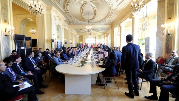 Participants attend the second day of the international conference on Libya in Palermo, Italy, November 13, 2018 - Sputnik Türkiye