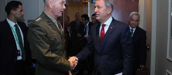 Milli Savunma Bakanı Hulusi Akar- ABD Genelkurmay Başkanı Orgeneral Joseph Dunford - Sputnik Türkiye