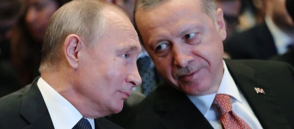 Rusya lideri Vladimir Putin- Cumhurbaşkanı Recep Tayyip Erdoğan - Sputnik Türkiye