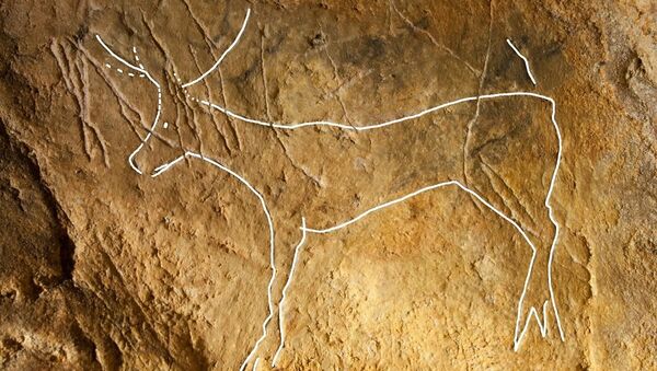 Buzul Çağı'ndan kalma mağarada 12 bin yıllık duvar resimleri bulundu - Sputnik Türkiye