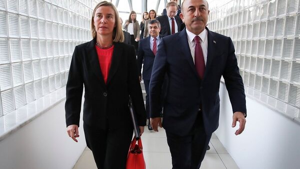 Mevlüt Çavuşoğlu - Federica Mogherini - Sputnik Türkiye