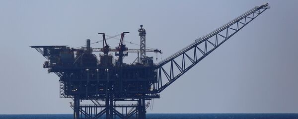 İsrail'in Akdeniz'deki doğalgaz platformu - Sputnik Türkiye