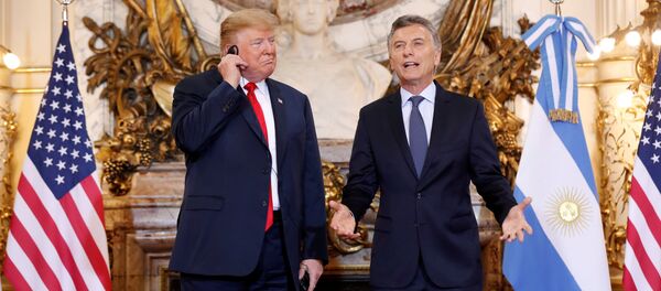 ABD Başkanı Donald Trump-Arjantin Devlet Başkanı Mauricio Macri - Sputnik Türkiye