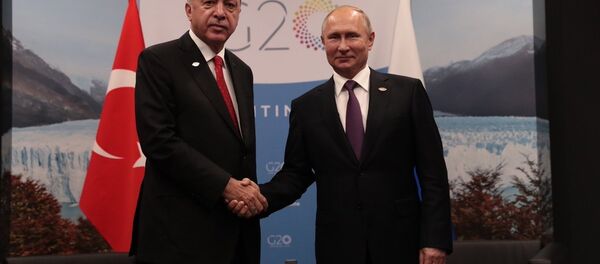 Türkiye Cumhurbaşkanı Recep Tayyip Erdoğan ile Rusya Devlet Başkanı Vladimir Putin - Sputnik Türkiye