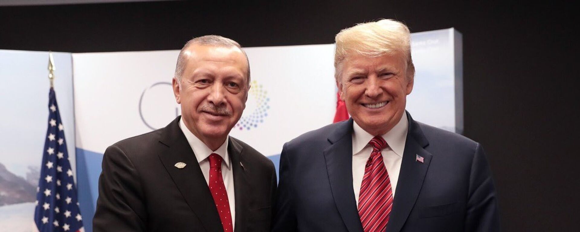 Türkiye Cumhurbaşkanı Recep Tayyip Erdoğan ve ABD Başkanı Donald Trump - G20 - Sputnik Türkiye, 1920, 06.11.2024