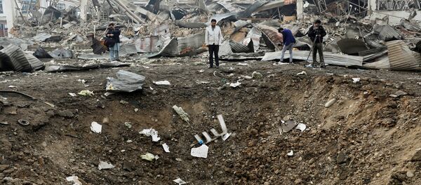 Afganistan'ın başkenti Kabil'de bir bombalı saldırı olay yeri - Sputnik Türkiye