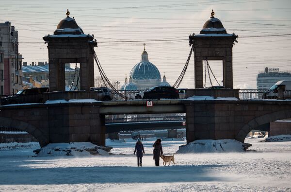 St. Petersburg'un kış manzaraları - Sputnik Türkiye