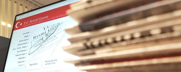 Resmi Gazete  - Sputnik Türkiye