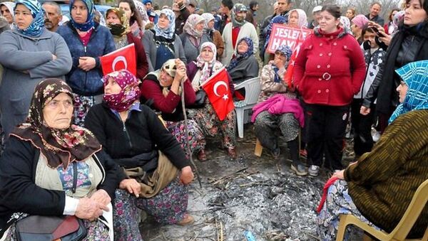 Aydın'da jeotermal santraline köylüler karşı çıktı - Sputnik Türkiye