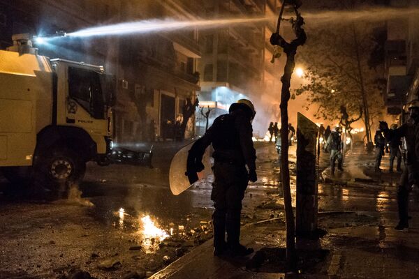 Atina'da protesto eylemleri - Sputnik Türkiye