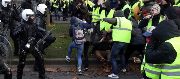 Brüksel'de Sarı Yelekliler - Sputnik Türkiye