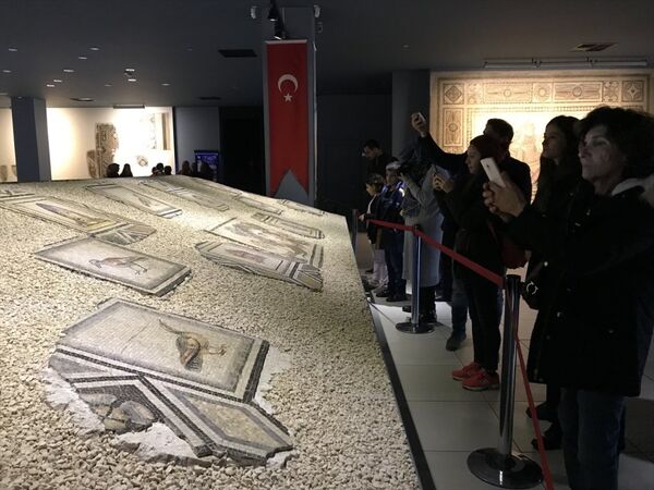 Zeugma Çingene Kızı mozaiğinin parçaları - Sputnik Türkiye