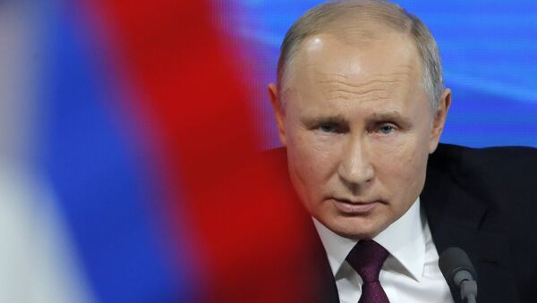 Rusya Devlet Başkanı Vladimir Putin'in basın toplantısı - Sputnik Türkiye