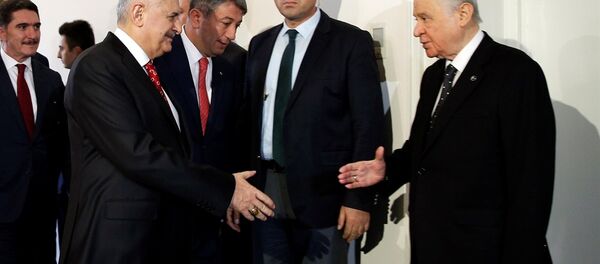 Binali Yıldırım - Devlet Bahçeli Binali Yıldırım - Devlet Bahçeli - Sputnik Türkiye