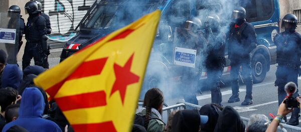 Las protestas del 21D en Barcelona, Cataluña - Sputnik Türkiye