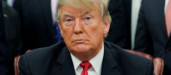 Donald Trump, Demokrat Parti ile tutuştuğu Meksika sınırına duvar kavgası yüzünden federal hükümetin kapanması tehlikesine dair gazetecilerin sorularını dinlerken - Sputnik Türkiye