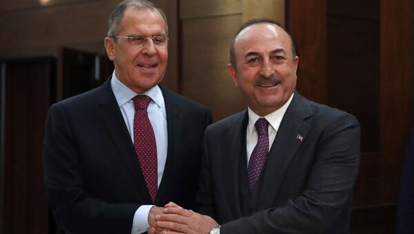 Rusya Dışişleri Bakanı Sergey Lavrov-Dışişleri Bakanı Mevlüt Çavuşoğlu - Sputnik Türkiye