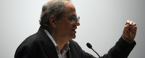 Katalonya Özerk Yönetim Hükümeti Başkanı Quim Torra - Sputnik Türkiye