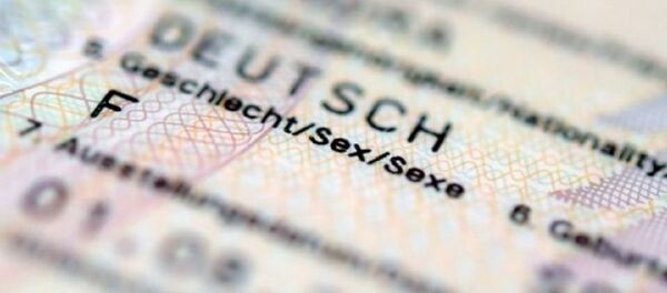 Almanya nüfus cüzdanı (cinsiyet bölümü) - Sputnik Türkiye