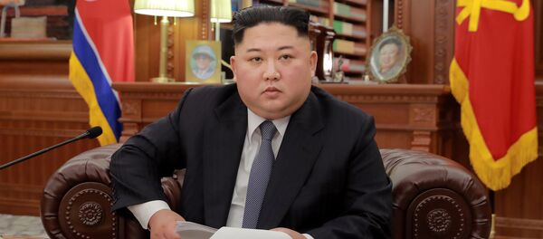 Kuzey Kore lideri Kim Jong-un, yeni yıl vesilesiyle devlet televizyonundan ulusa hitap etti. - Sputnik Türkiye