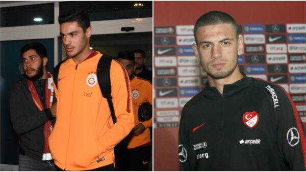 Galatasaray'ın 18 yaşındaki futbolcusu Ozan Kabak ile Aytemiz Alanyaspor forması giyen 20 yaşındaki Merih Demiral - Sputnik Türkiye