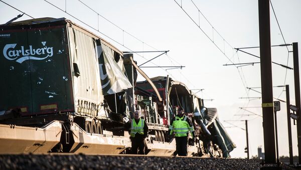 Danimarka'da tren kazası - Sputnik Türkiye