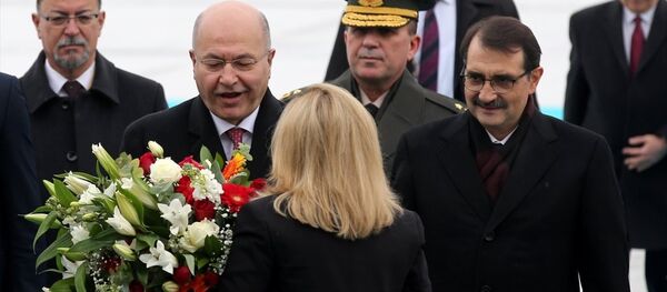 Irak Cumhurbaşkanı Berhem Salih Ankara'da - Sputnik Türkiye