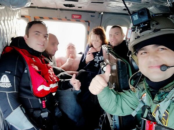 Kurtarılan mürettebatın sağlık durumlarının iyi olduğu öğrenildi. - Sputnik Türkiye