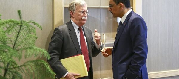 Cumhurbaşkanlığı Sözcüsü İbrahim Kalın ve Beyaz Saray Ulusal Güvenlik Danışmanı John Bolton - Sputnik Türkiye