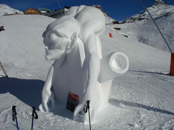 Dünyadan göz alıcı kardan heykeller - Sputnik Türkiye