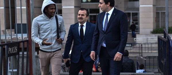 Trabzonsporlu futbolcu Hugo Rodallega Martinez - Sputnik Türkiye