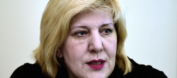 Avrupa Birliği Komisyonu'nın insan haklarından sorumlu üyesi Dunja Mijatovic - Sputnik Türkiye
