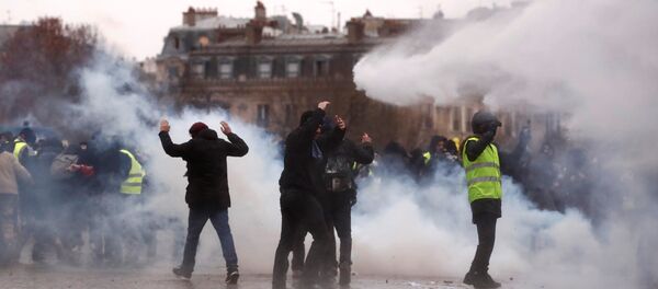 Sarı Yelekler Paris protestoları 9.hafta - Sputnik Türkiye