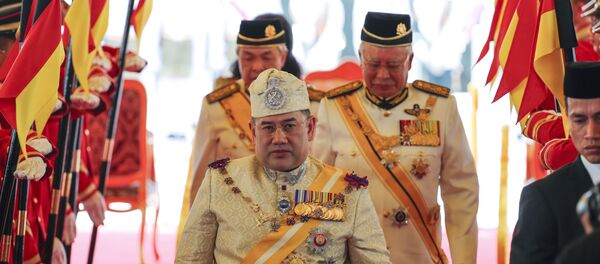 Sultan Muhammad V at the Parliament House in Kuala Lumpur, Malaysia - Sputnik Türkiye