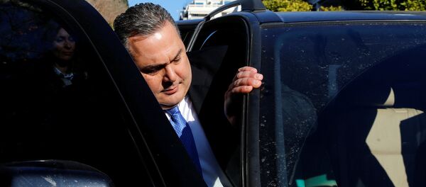 Yunanistan Savunma Bakanı ve hükümetin küçük ortağı Bağımsız Yunanlar (ANEL) partisi Başkanı Panos Kammenos - Sputnik Türkiye