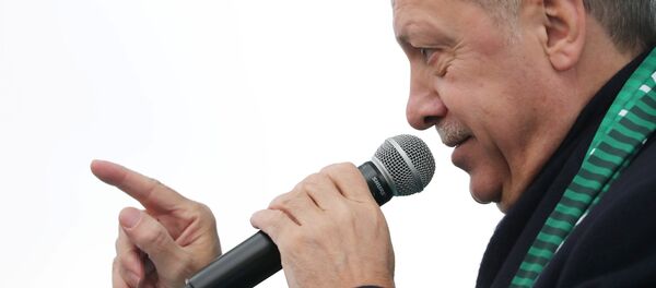 Turkish President Recep Tayyip Erdoğan addresses his supporters in Konya, Turkey, December 17, 2018. - Sputnik Türkiye