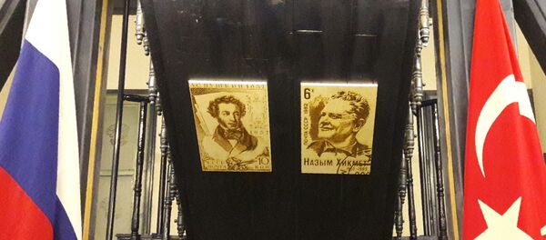 Nazım Hikmet karikatürleri sergisi - Sputnik Türkiye