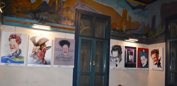 Nazım Hikmet karikatürleri sergisi - Sputnik Türkiye