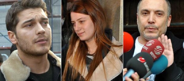 Çağatay Ulusoy, Gizem Karaca ve Cenk Eren - Sputnik Türkiye