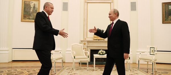 Türkiye Cumhurbaşkanı Recep Tayyip Erdoğan ile Rusya Devlet Başkanı Vladimir Putin - Sputnik Türkiye