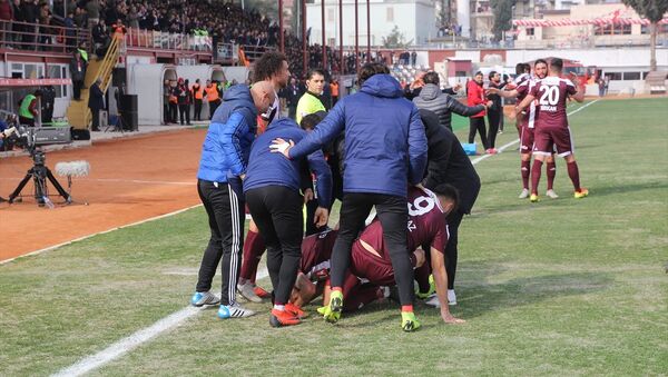 Hatayspor ile Başakşehir arasında oynanan Ziraat Türkiye Kupası son 16 turu maçından bir kare - Sputnik Türkiye