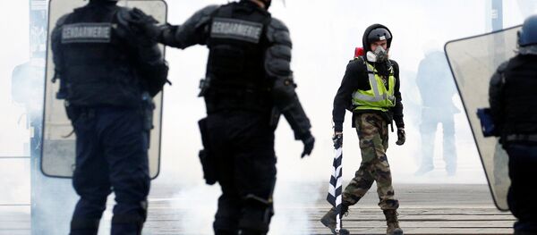 Fransa'da Sarı Yelekler eylemleri 11. haftasında Fransa'da Sarı Yelekler eylemleri 11. haftasında - Sputnik Türkiye