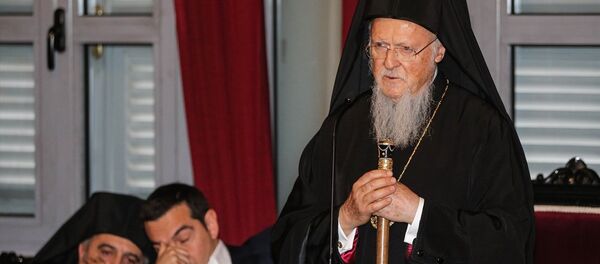 Yunanistan Başbakanı Aleksis Çipras- Fener Rum Patriği Bartholomeos - Sputnik Türkiye