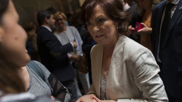 Carmen Calvo, la vicepresidenta del Gobierno español - Sputnik Türkiye