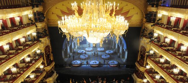 Run-through of Ruslan and Lyudmila opera at the Bolshoi Theater in Moscow Run-through of Ruslan and Lyudmila opera at the Bolshoi Theater in Moscow - Sputnik Türkiye