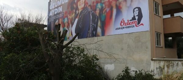 Özlem Çerçioğlu seçim afişi - Sputnik Türkiye