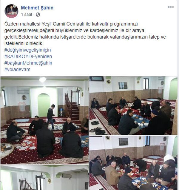 Mehmet Şahin'in kişisel Facebook hesabında yaptığı paylaşım. - Sputnik Türkiye
